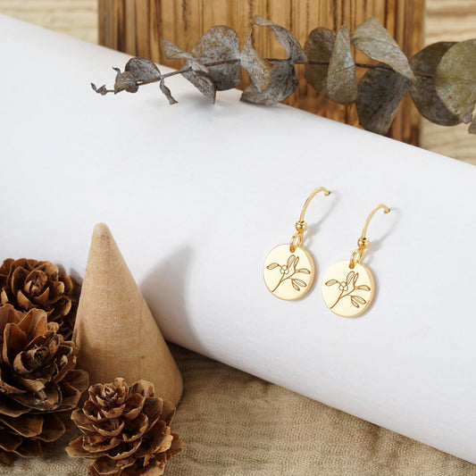 Mistletoe Flower Earrings