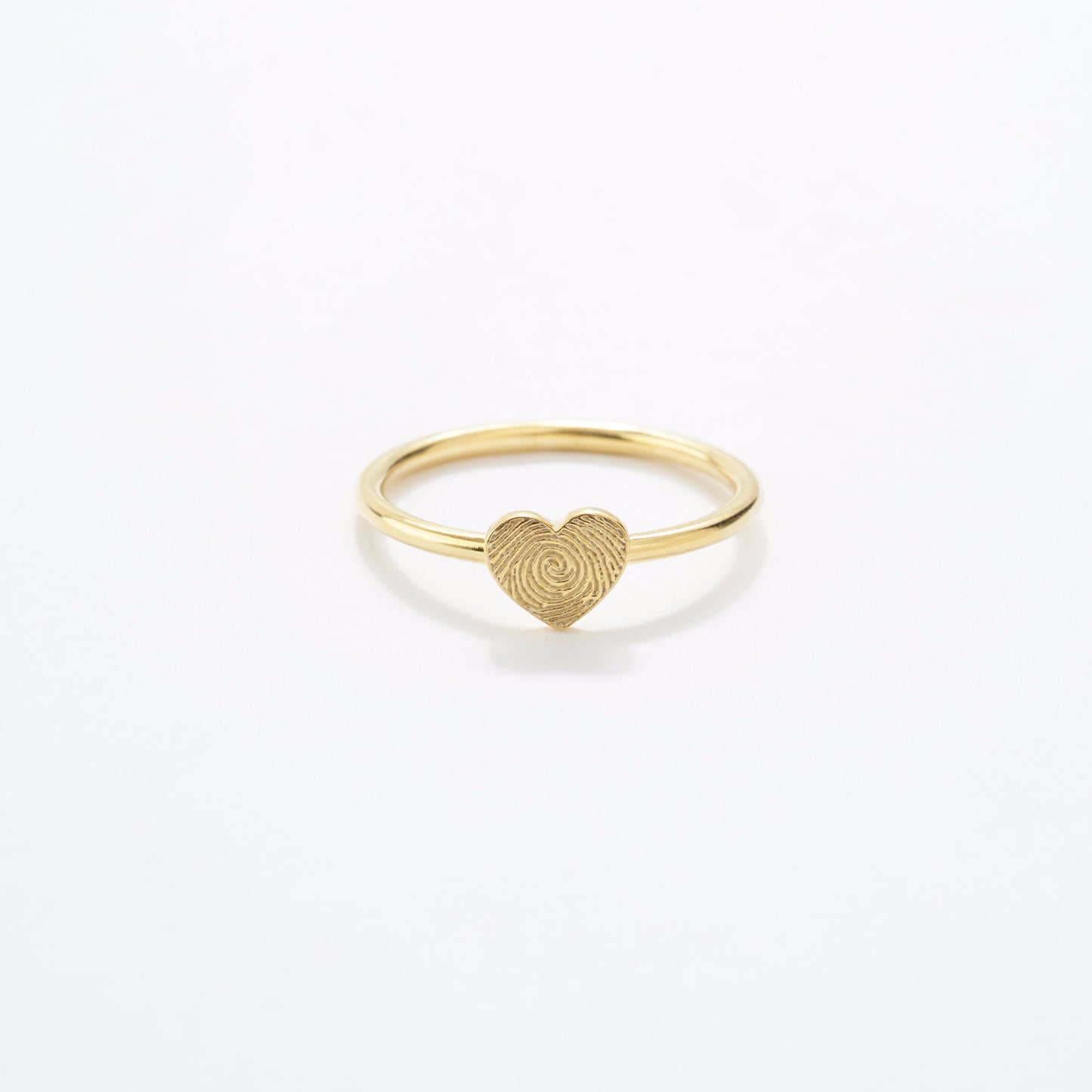 Fingerprint Heart Ring