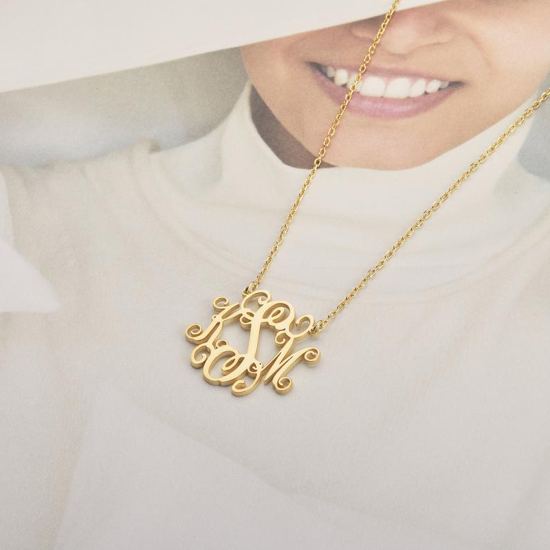 Script Monogram Necklace