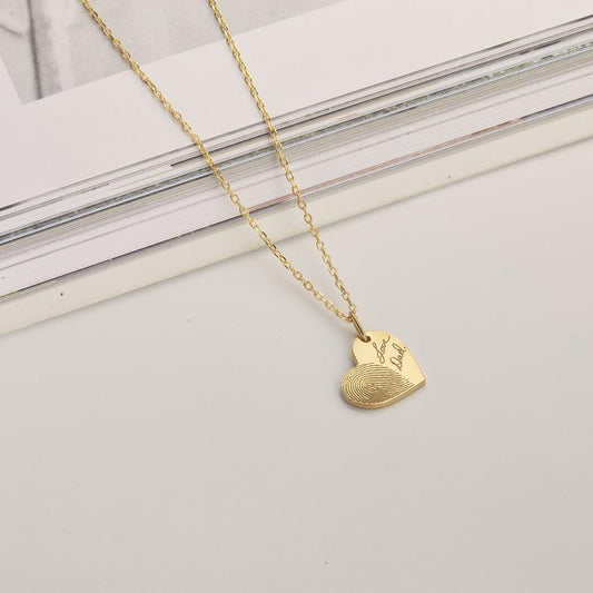 Heart Fingerprint Necklace