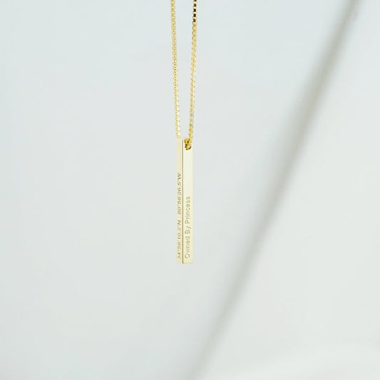 Coordinate Bar Necklace
