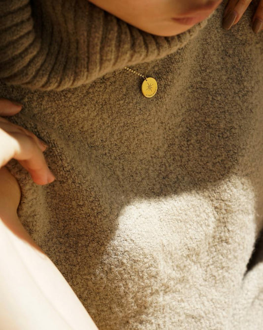 Personalized Compass Necklace