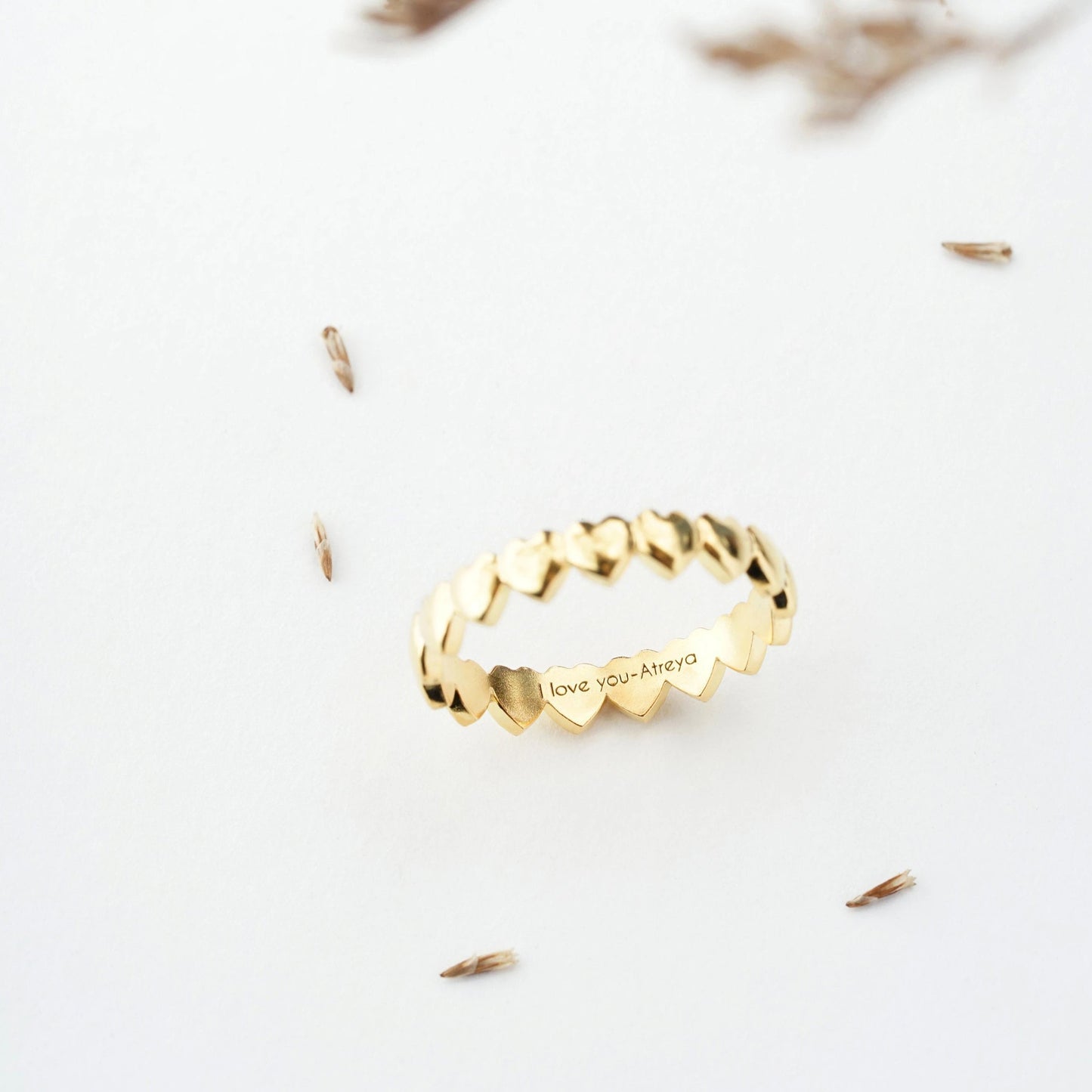 Personalized Heart Ring