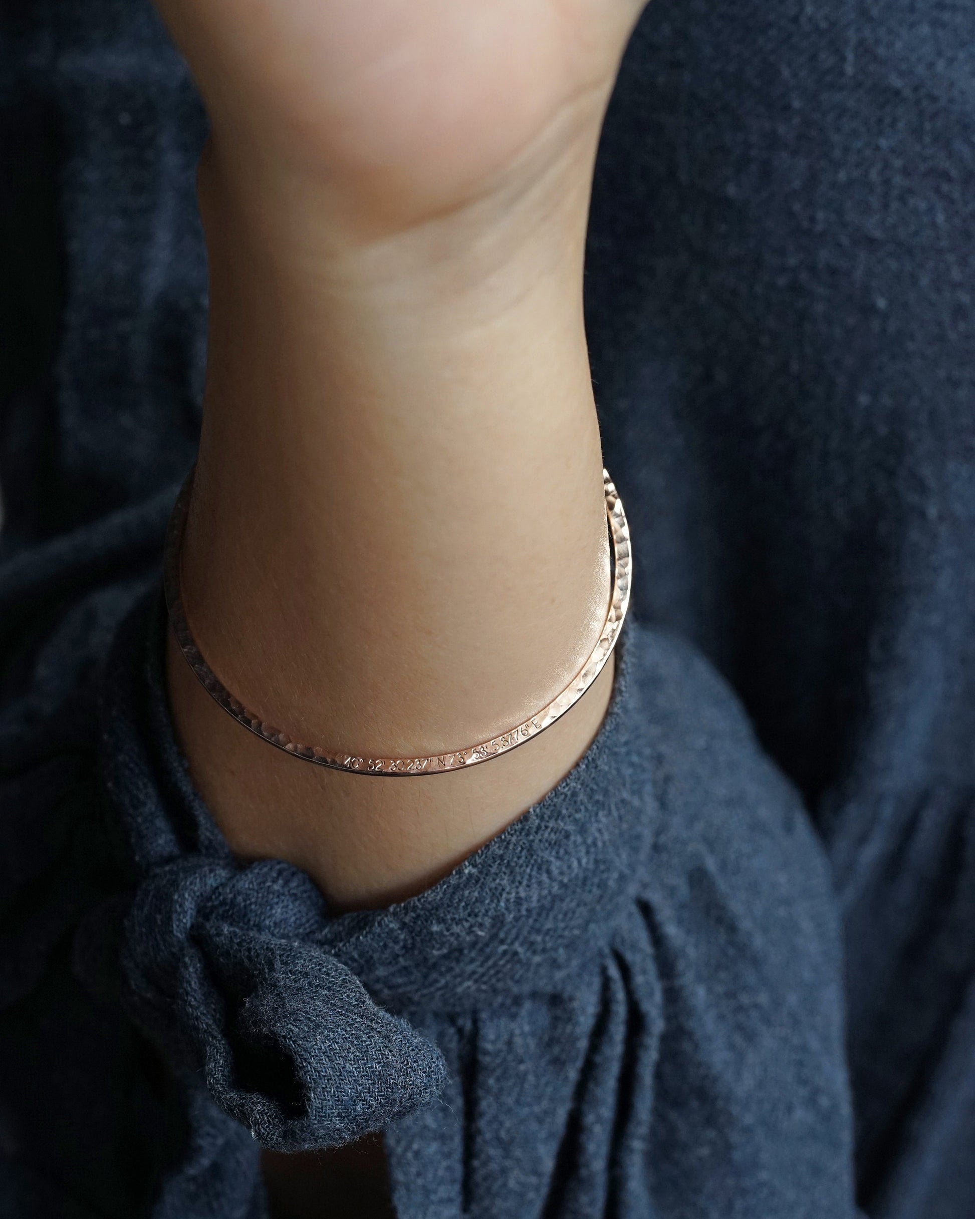 Delicate Thin Personalized Bracelet | Skinny Personalized Bangle | Skinny Mantra Bracelet | Coordinates Bracelet | Stacking Mantra Bracelet