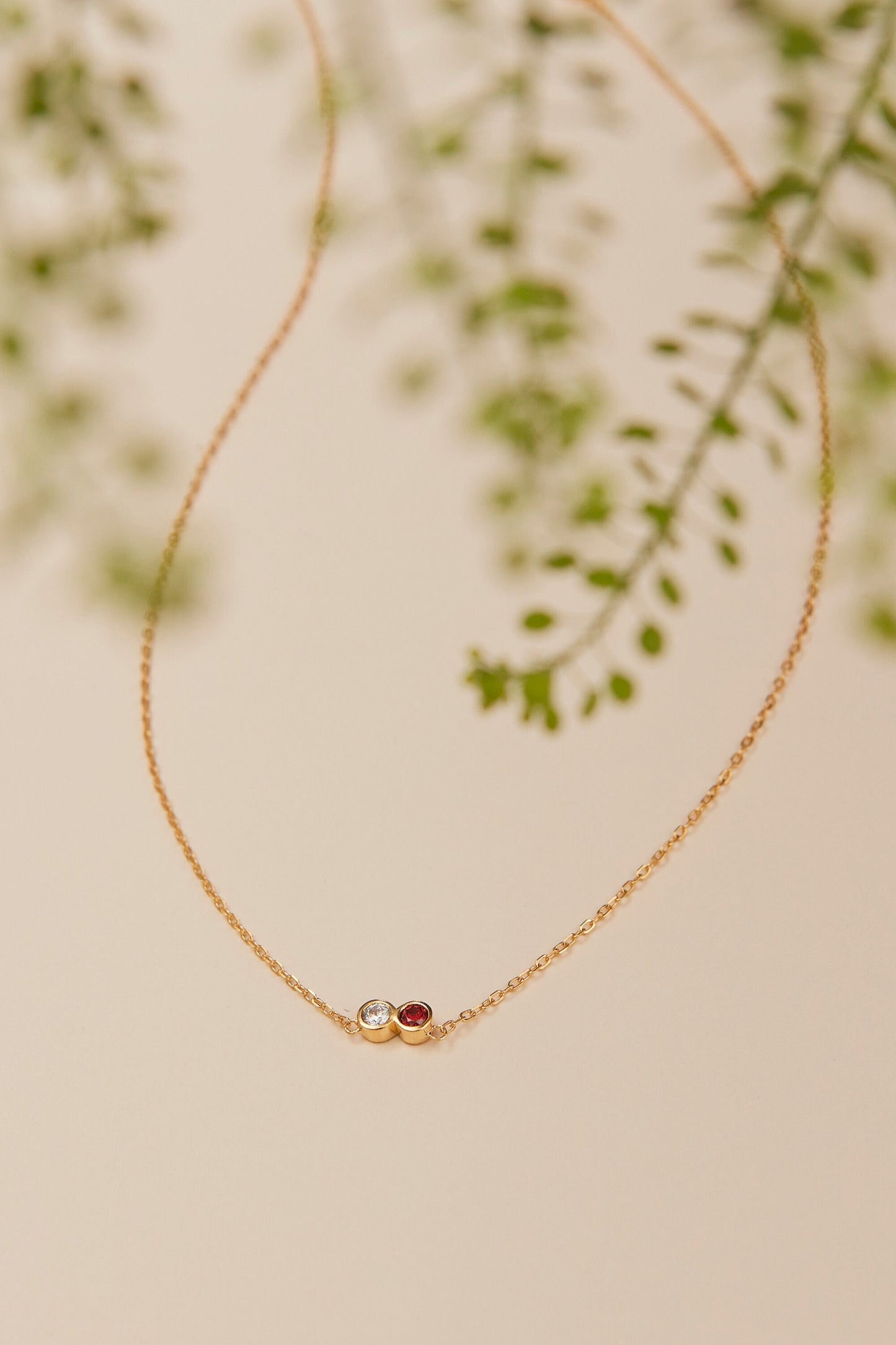 Mother's Day Gift, Dainty Birthstone Necklace, Personalized Birthstone Charm, Birth Month Jewelry, Gift For Her, Birthday Gift