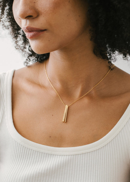 Through Thick and Thin necklace| Personalized Friendship Necklace|  Best Friend Gift | Graduation Gift| Father's Day Gift| Birthday Gift