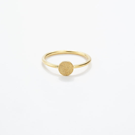 Fingerprint Circle Ring