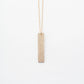 Fingerprint   Bar Necklace