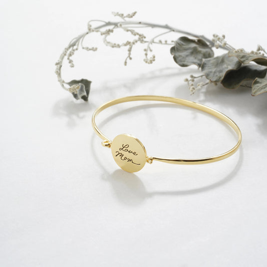 Handwriting Circle Bracelet