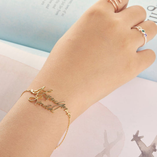 Delicate Handwriting Bracelet