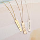 Personalized Vertical Bar Necklace