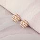 Circle Monogram Earrings