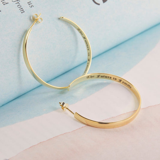 Personalized Hoop Earrings