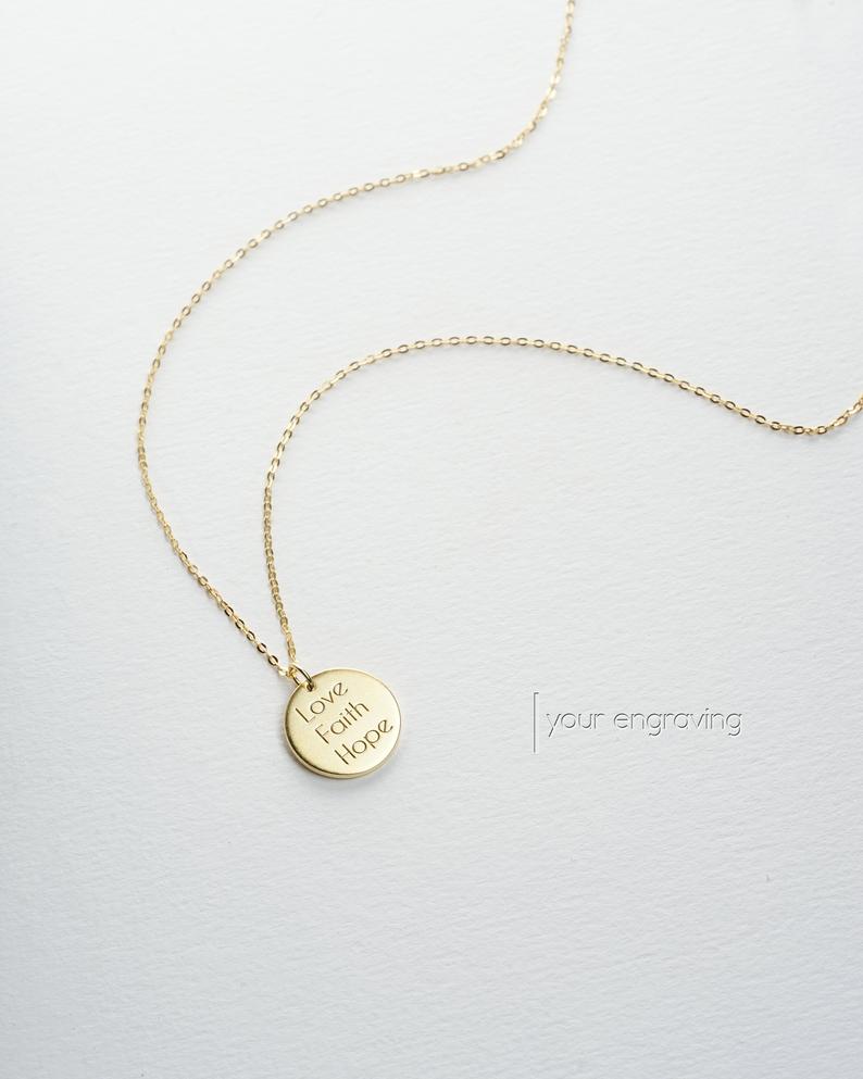 Personalized Evergreen Tree Necklace