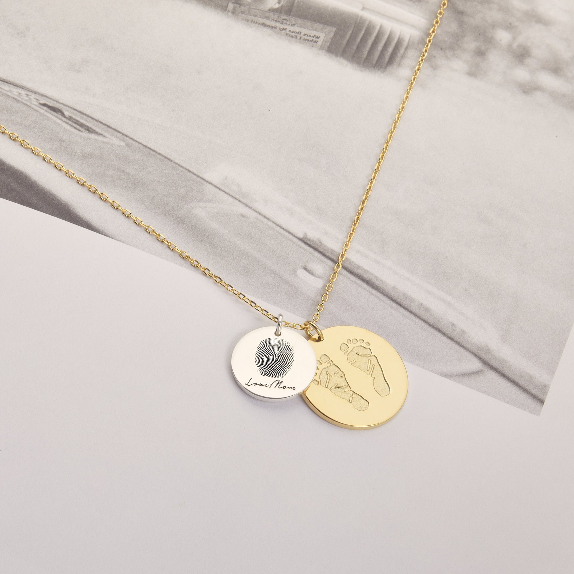 Thumbprint necklace | Handwriting Necklace | Memorial Necklace | Fingerprint Heart Necklace |  Signature necklace | Remembrance necklace