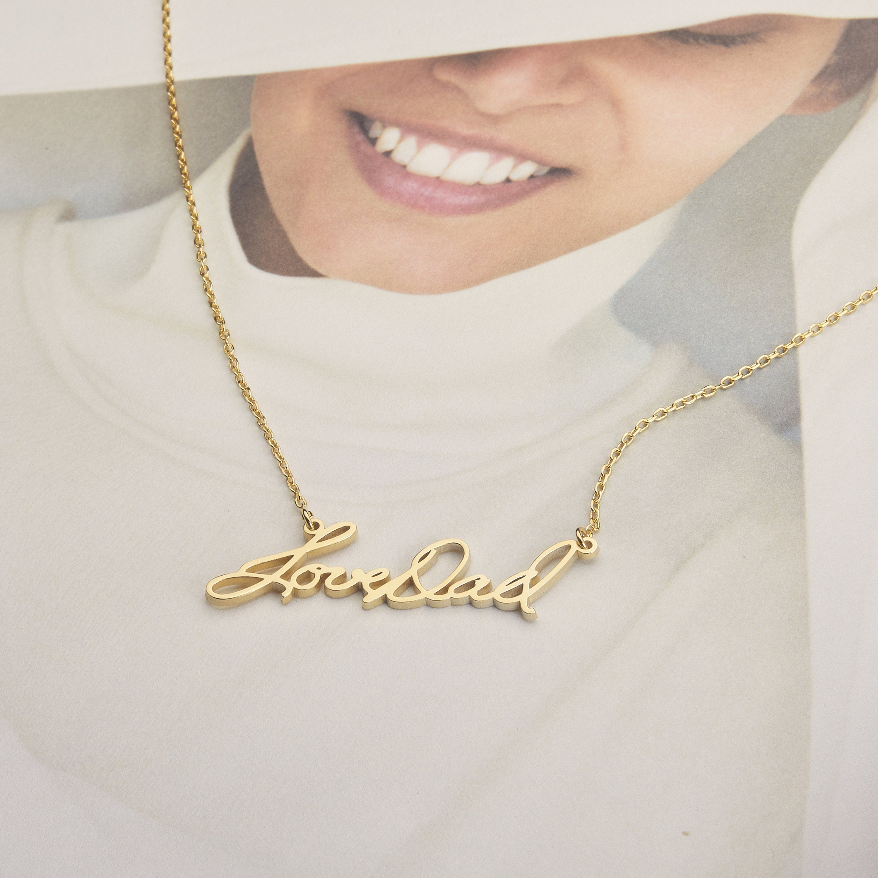 Actual Handwriting Necklace | Personalized Necklace With Handwriting –  Jewelryhills