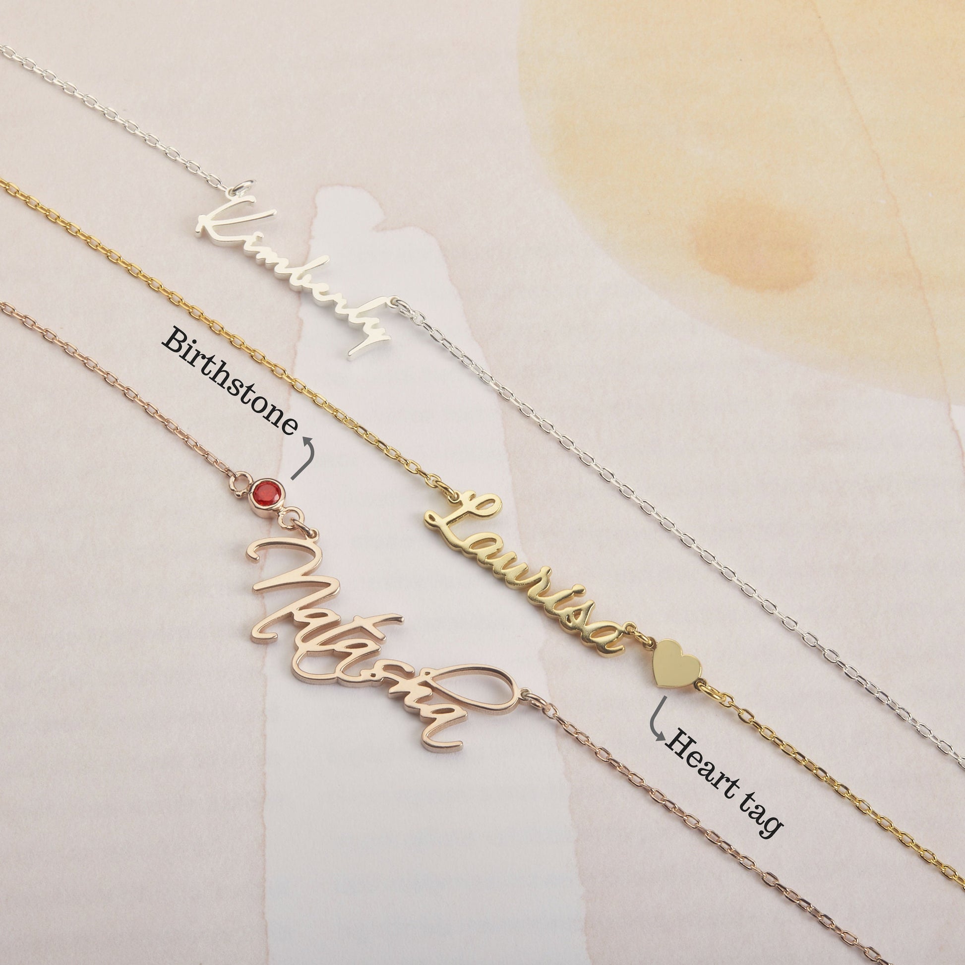 Dainty Custom Name Tag Necklace