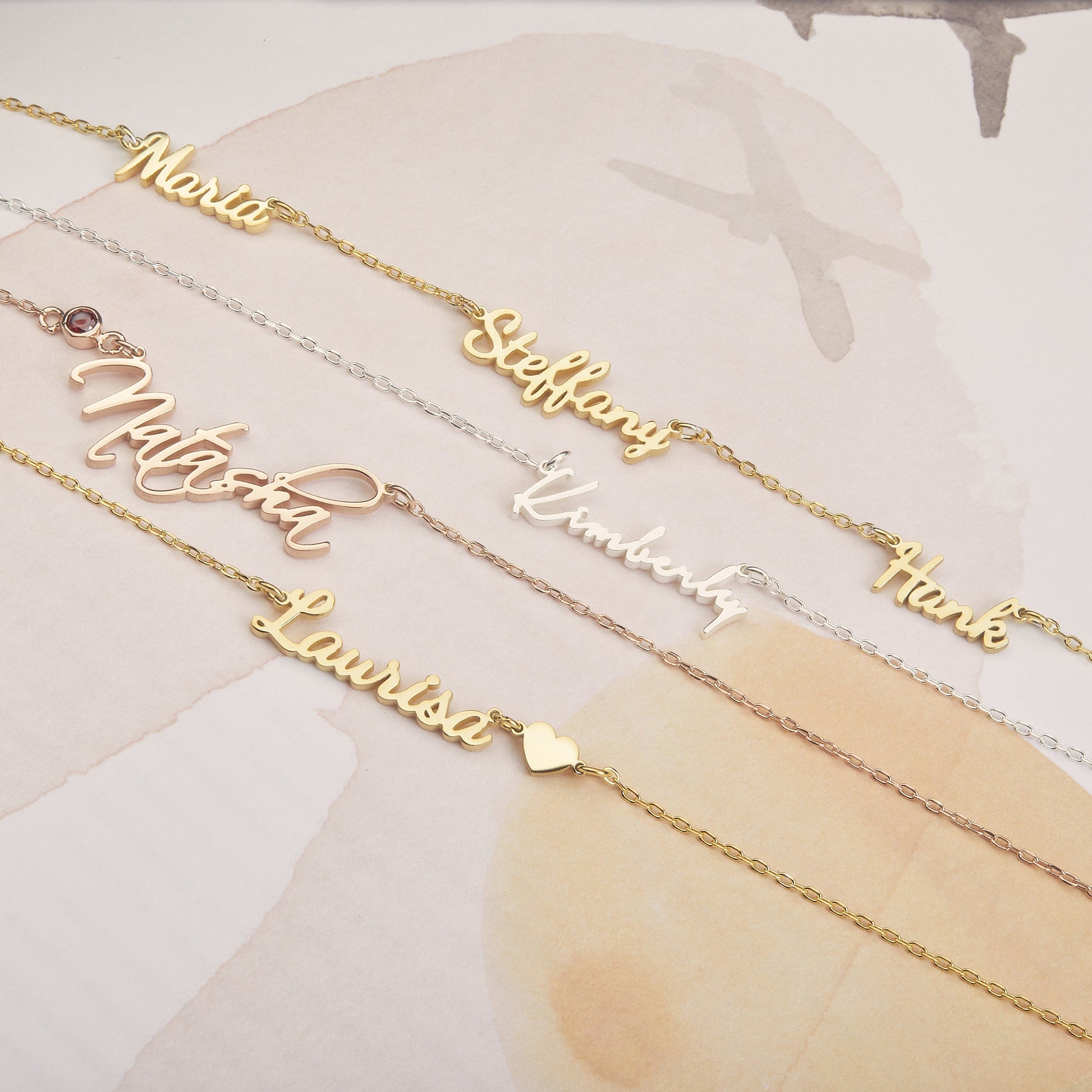 Triple Name Necklace | Baby Name Necklace | Custom Name Jewelry | Dainty Name Necklace |  Personalized Children Name Necklace