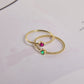 Birthstone Ring | Gemstone Ring | Birthstone Jewelry | Stacking Ring | Personalized  Stackable Ring | Family Ring | Dainty Promise Ring