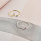 Name Initials Ring | Birthstone Ring | Birthstone Jewelry | Stacking Ring | Personalized  Stackable Ring | Family Ring | Dainty Promise Ring