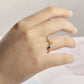 Name Initials Ring | Birthstone Ring | Birthstone Jewelry | Stacking Ring | Personalized  Stackable Ring | Family Ring | Dainty Promise Ring