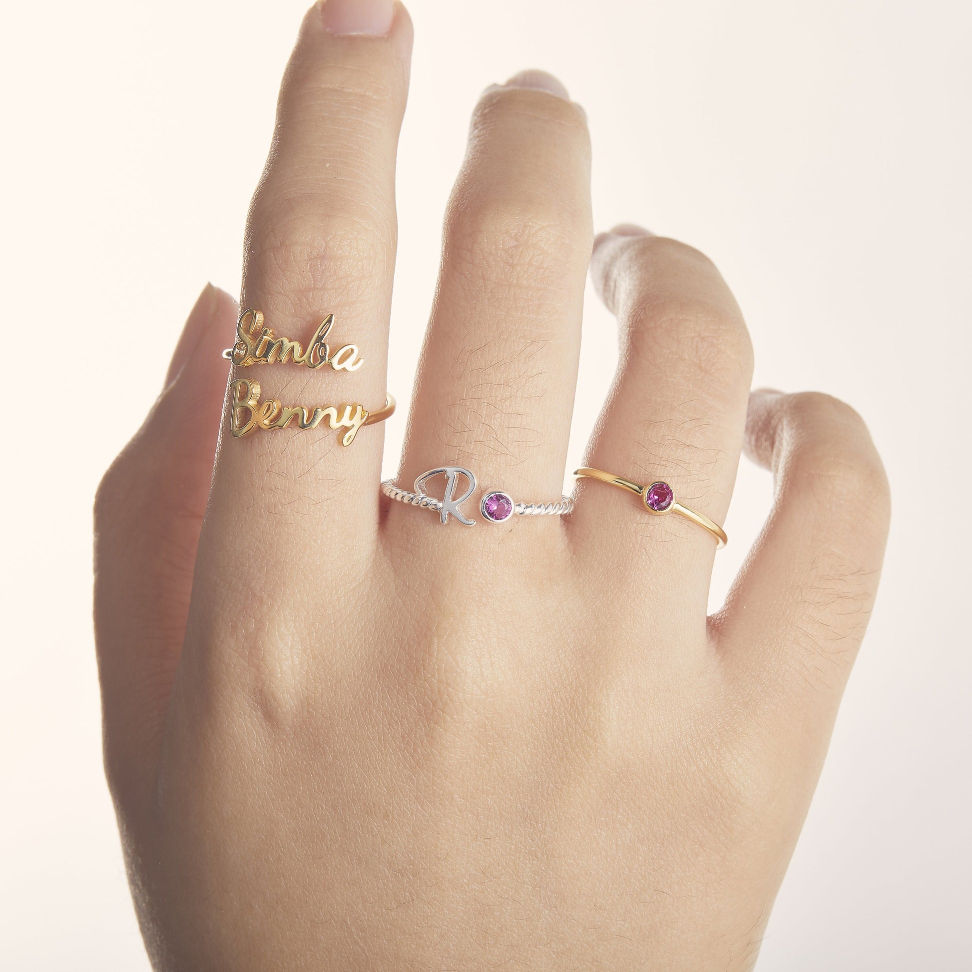 Custom Children Name Ring | Family Name Ring | Dainty  Ring Jewelry | Stacking Name Ring | Personalized Stackable Ring | Gift for Mom