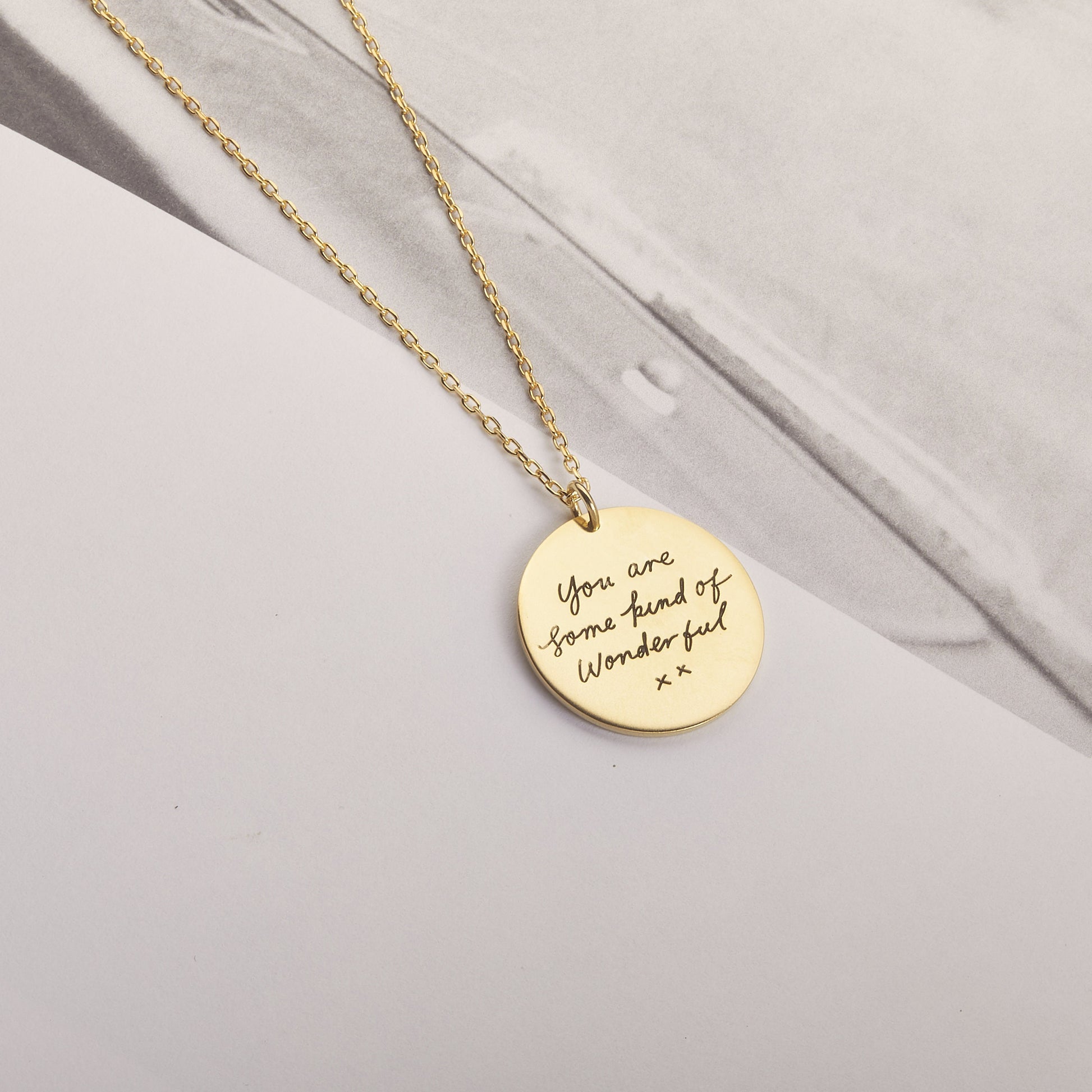 Thumbprint necklace | Handwriting Necklace | Memorial Necklace | Fingerprint Heart Necklace |  Signature necklace | Remembrance necklace