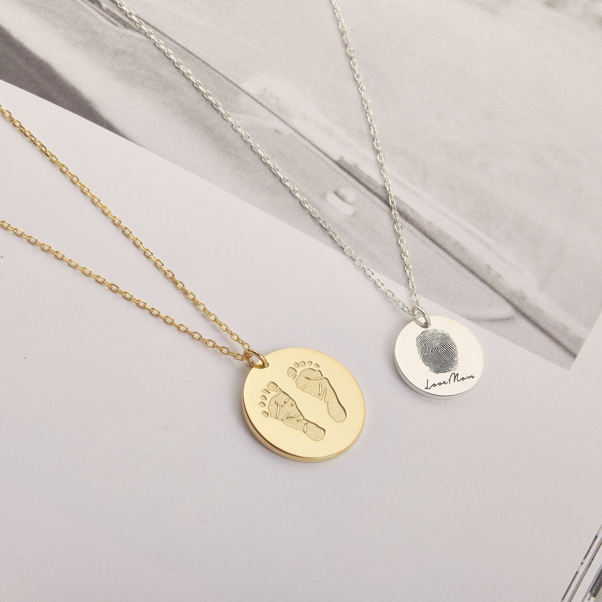 Thumbprint necklace | Handwriting Necklace | Memorial Necklace | Fingerprint Heart Necklace |  Signature necklace | Remembrance necklace
