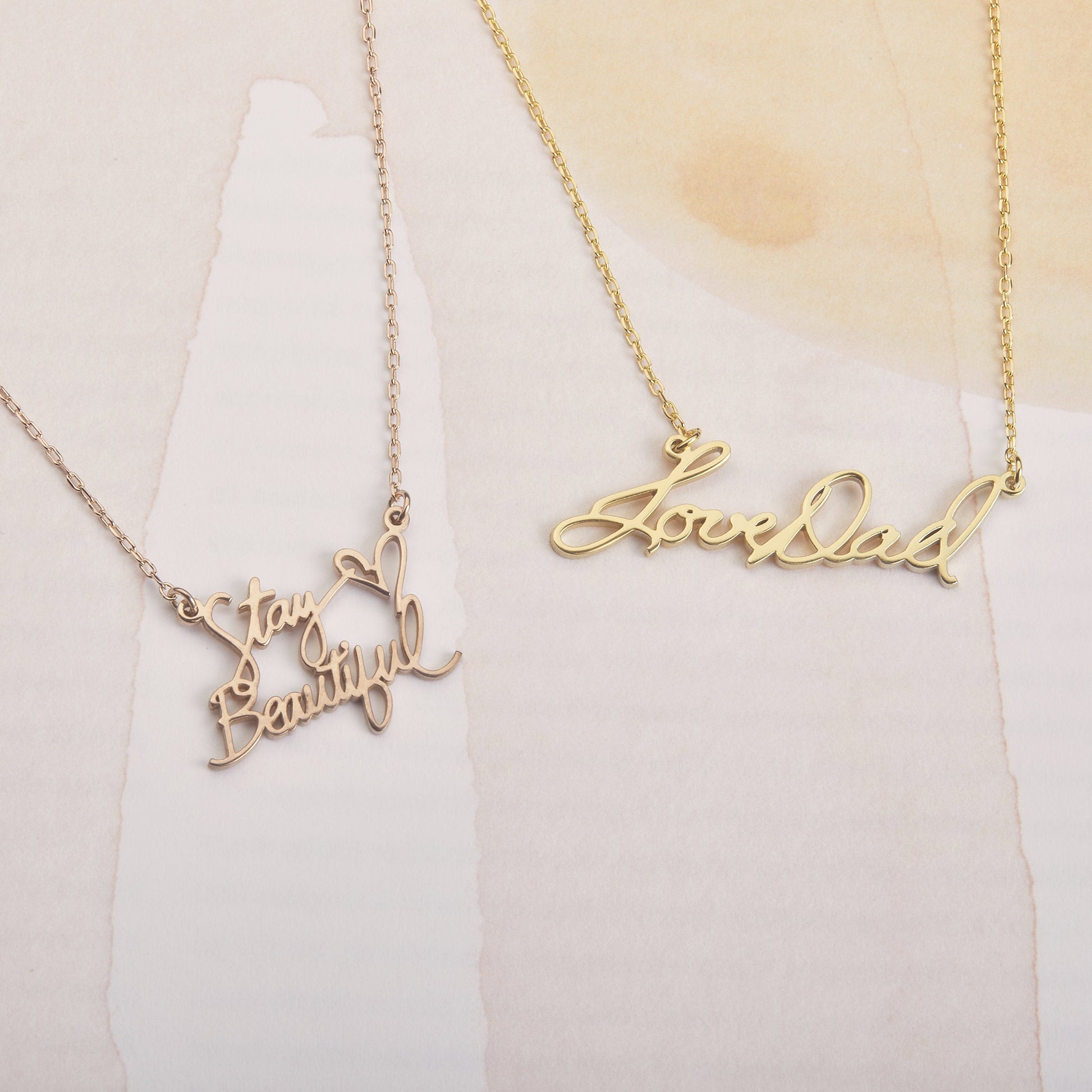 Actual Signature Necklace – TRISPARKLE - Main Image