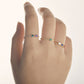 Dainty Promise Ring | Birthstone Jewelry | Personalized Stackable Ring | Dual Birthstone Ring | Gemstone Ring | Stacking Ring | Family Ring