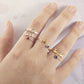 Children Name with Birthstone Ring | Family Name Ring | Dainty  Ring Jewelry | Stacking Birthstone Ring | Personalized Stackable Ring