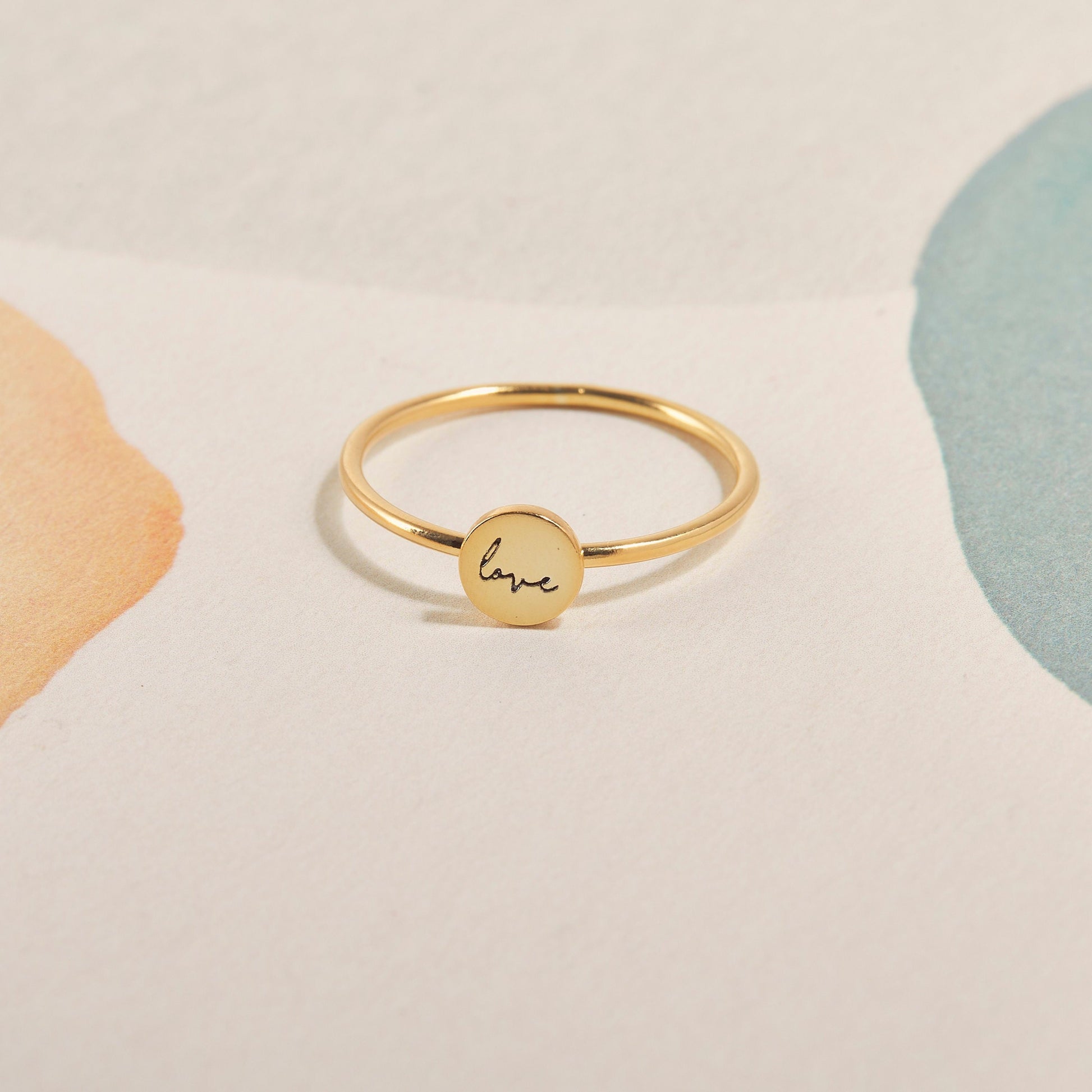 Personalized Stacking Ring | Engraved Dainty Ring | Custom Name Ring | Promise Silver Ring | Stackable Ring | Family Ring | Minimalist Ring