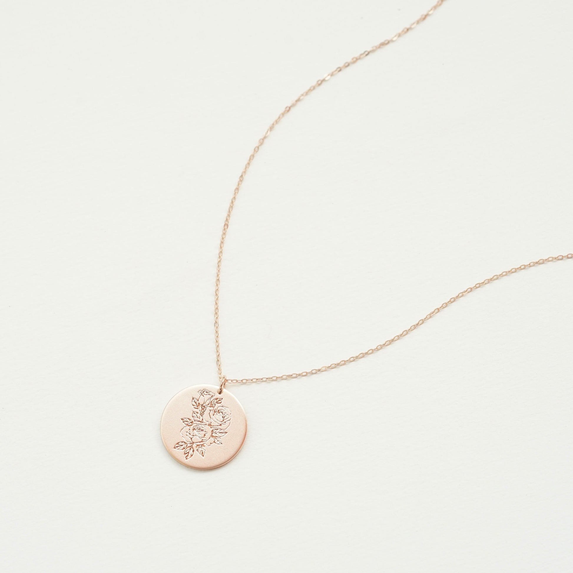 Mom Birthday Gifts - Mother's Necklace with Engraved Children Charms - Rose Gold Plated - Mom Necklace with Kid's Names