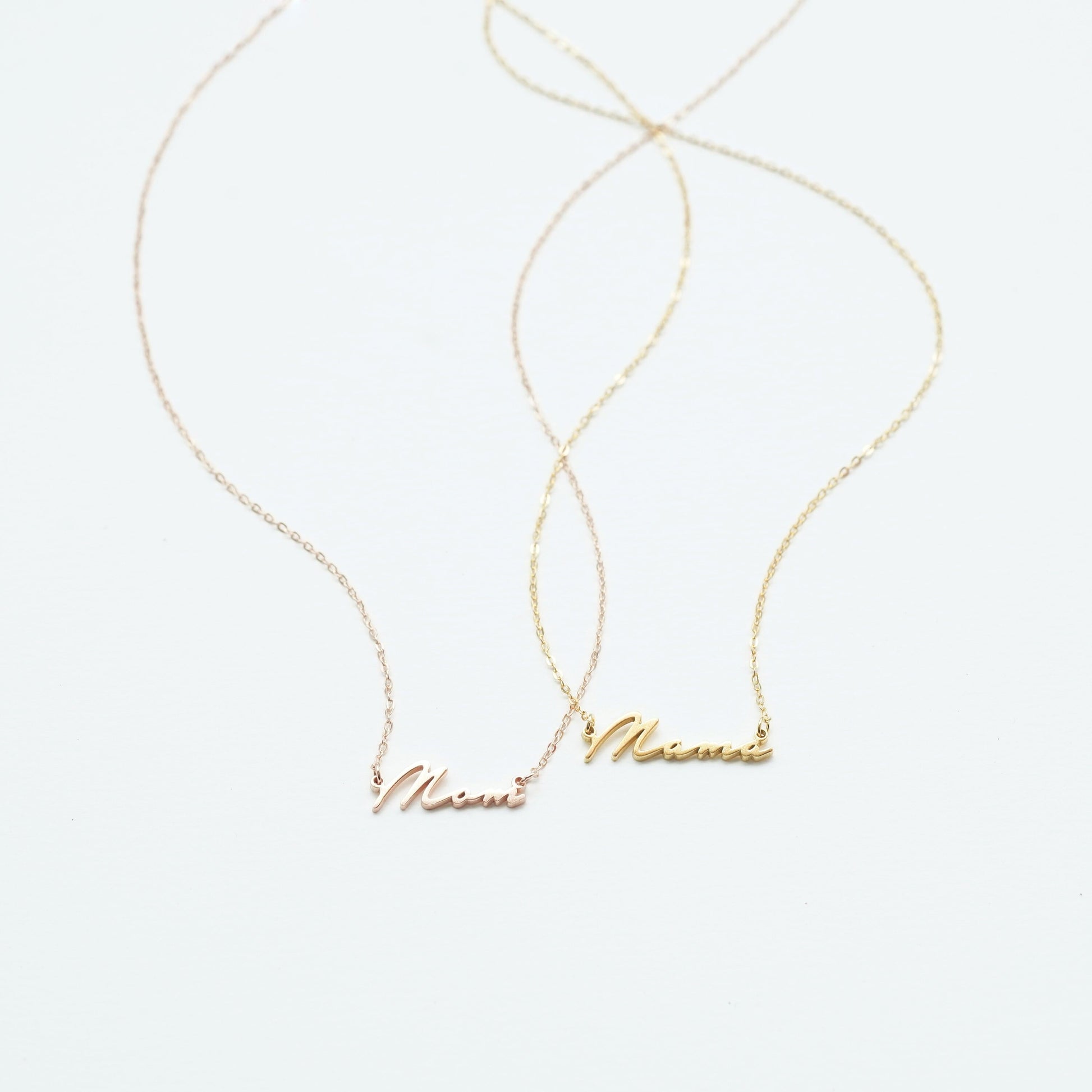 Ready to Ship | Mother's Day Gift | MOM - MAMA Necklace |Minimalist Necklace | Personalized Jewelry for Her | Delicate Mom Necklace