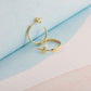 Personalized Hoop Earrings | Minimalist Gold Earrings | Large Statement Earrings | Bridal Earrings | Wedding Earrings | Bridesmaid Gifts