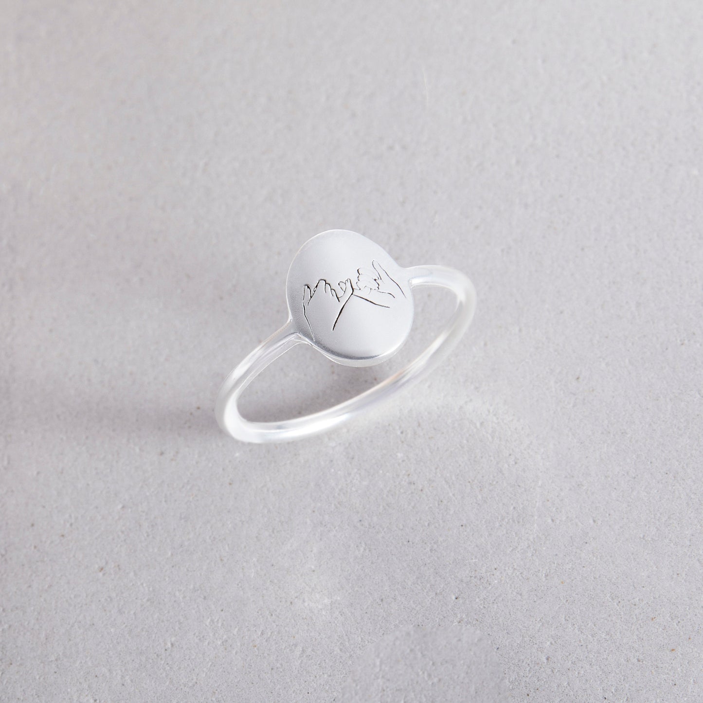 Personalized Pinky Promise Ring | Custom Dainty Ring | Everyday Statement Ring | Stacking Ring | Minimalist Stacking Ring | Engraved Ring