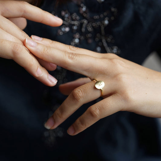 Personalized Name Oval Ring