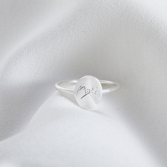 Personalized Pinky Promise Ring | Custom Dainty Ring | Everyday Statement Ring | Stacking Ring | Minimalist Stacking Ring | Engraved Ring