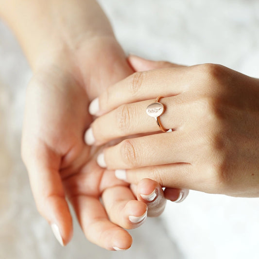 Minimalist Birth Flower Ring