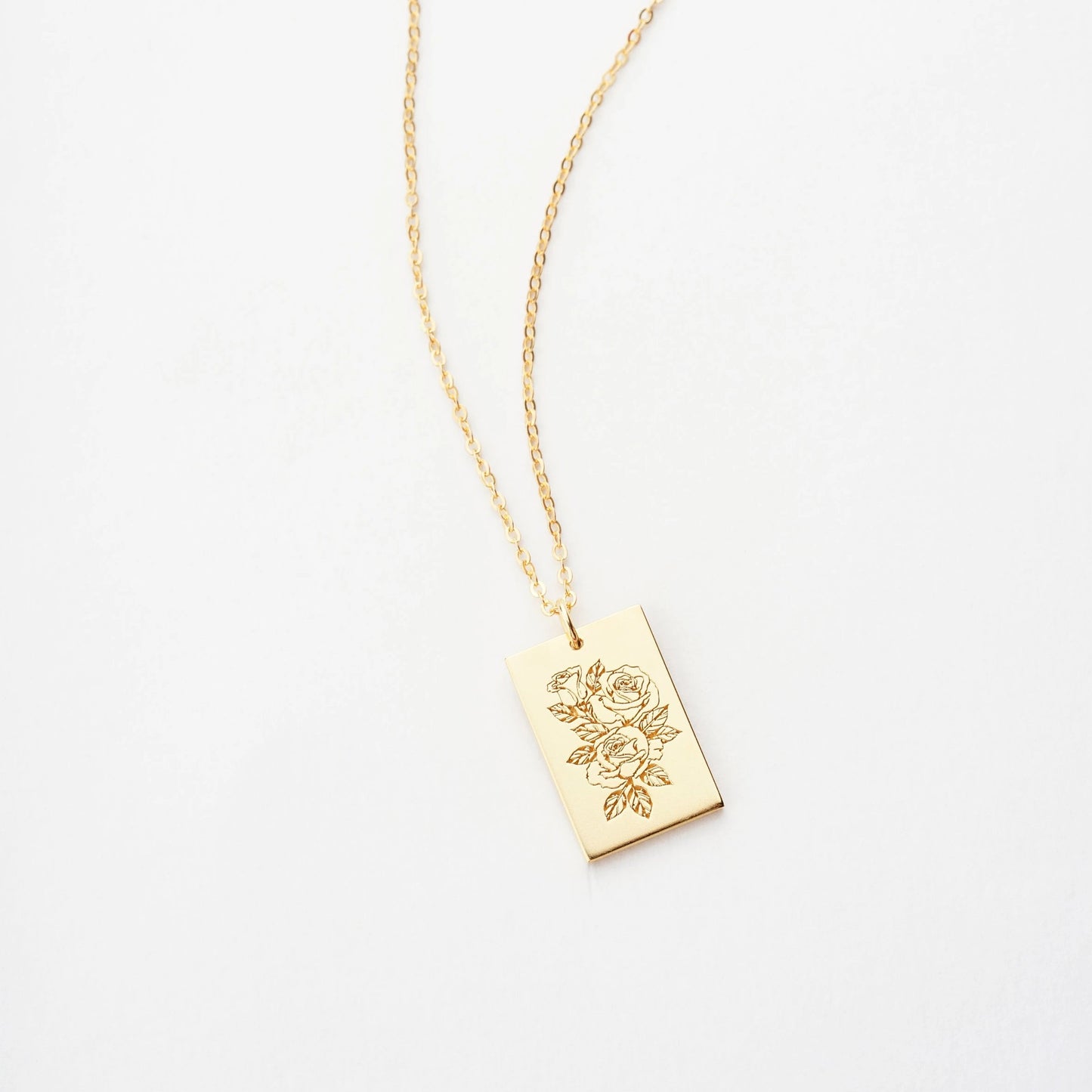 Custom Birth Flower Necklace