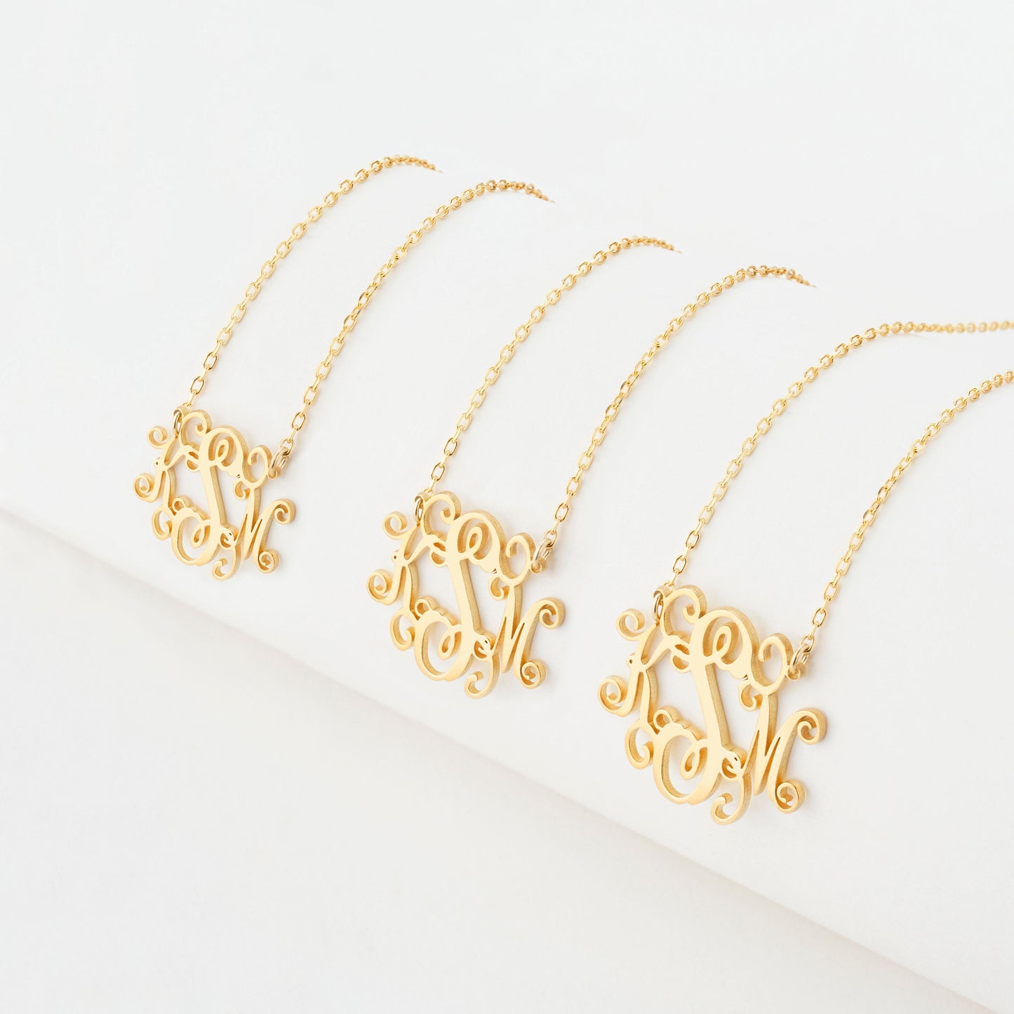 Custom Monogram Necklace | Name Initials Necklace | Monogrammed Necklace | Monogram Earrings | Children Name Necklace | Gift for mom