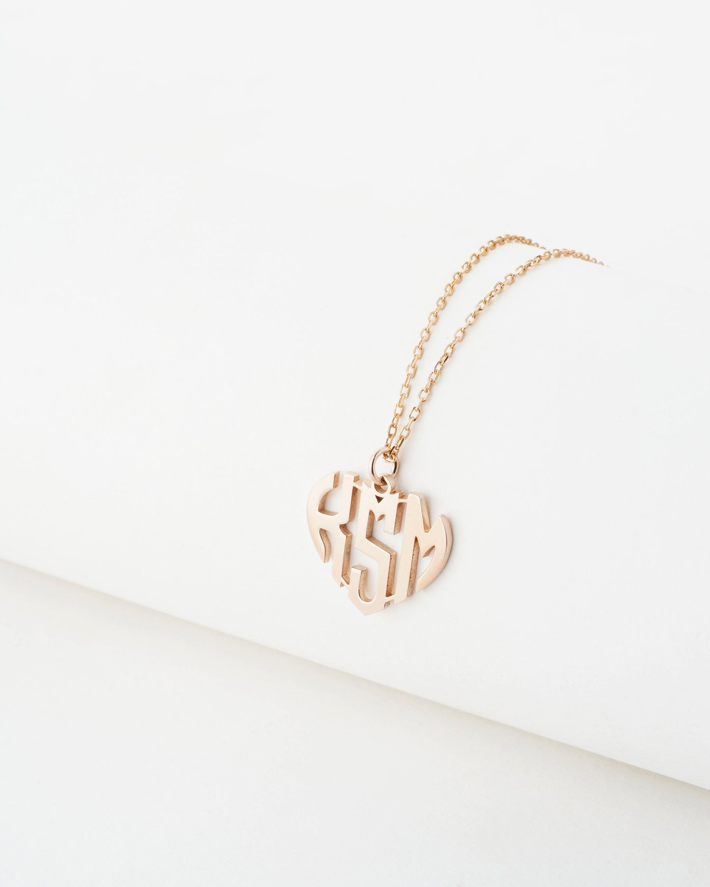 Monogrammed Heart Necklace | Monogram Earrings | Custom Monogram Necklace | Name Initials Necklace | Children Name Necklace | Gift for mom
