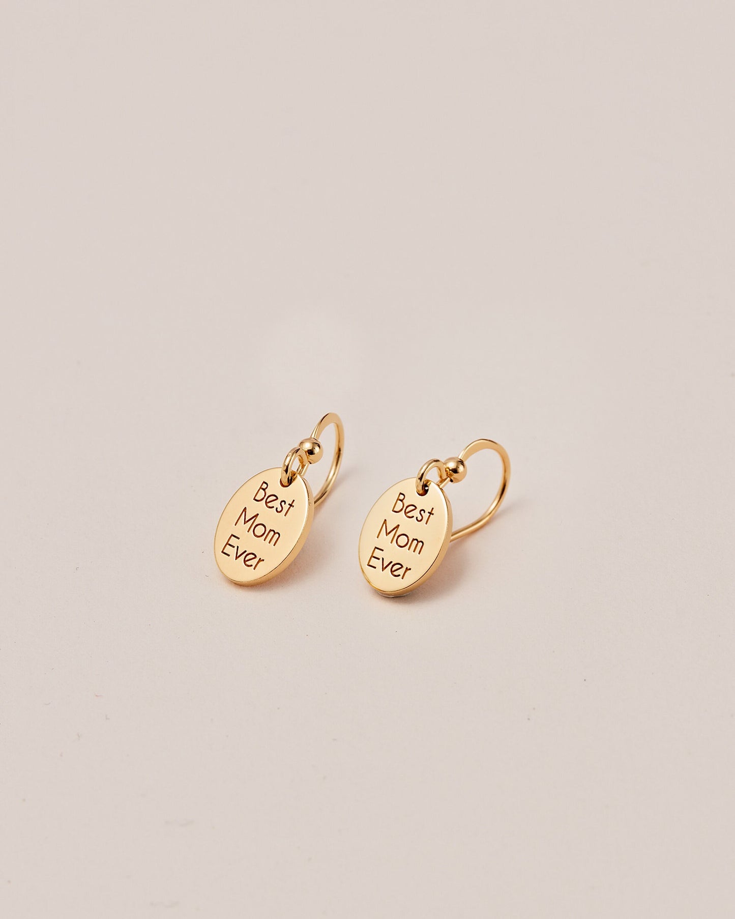 Ready To Ship | Best Mom Ever Earrings | Mother's Day Gift | Mom Earrings | New Mom Gift | Oval earrings | Gift For Mom | Baby Shower Gift