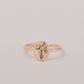 Personalized WildFlower Ring | Custom Dainty Ring | Everyday Statement Ring | Stacking Ring | Minimalist Stacking Ring | Engraved Ring