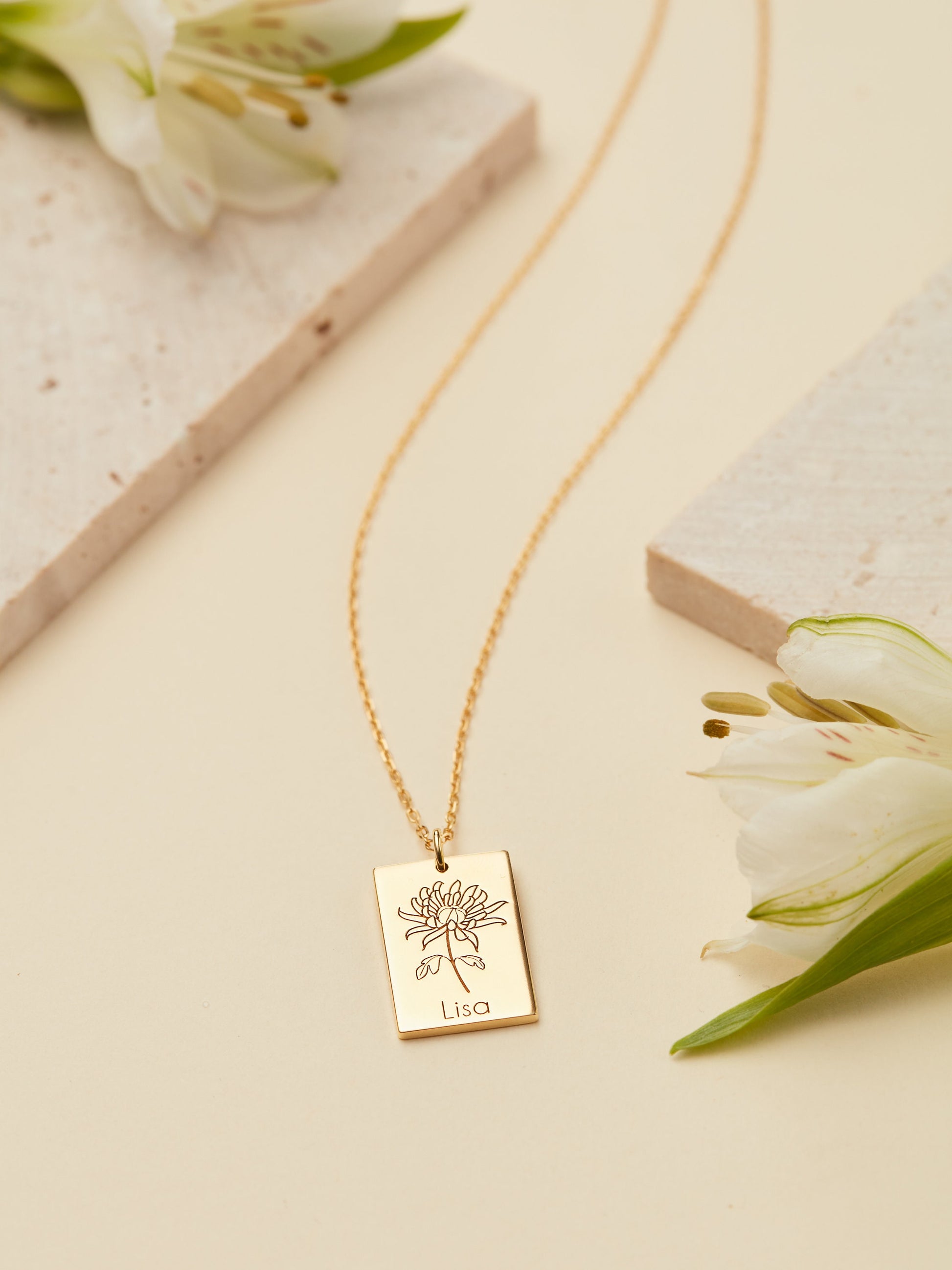 Mother's Day Gift | Multiple Birth Flower Necklace| Family Floral Necklace| Family Birth Flower Necklace| Custom Bouquet Necklace