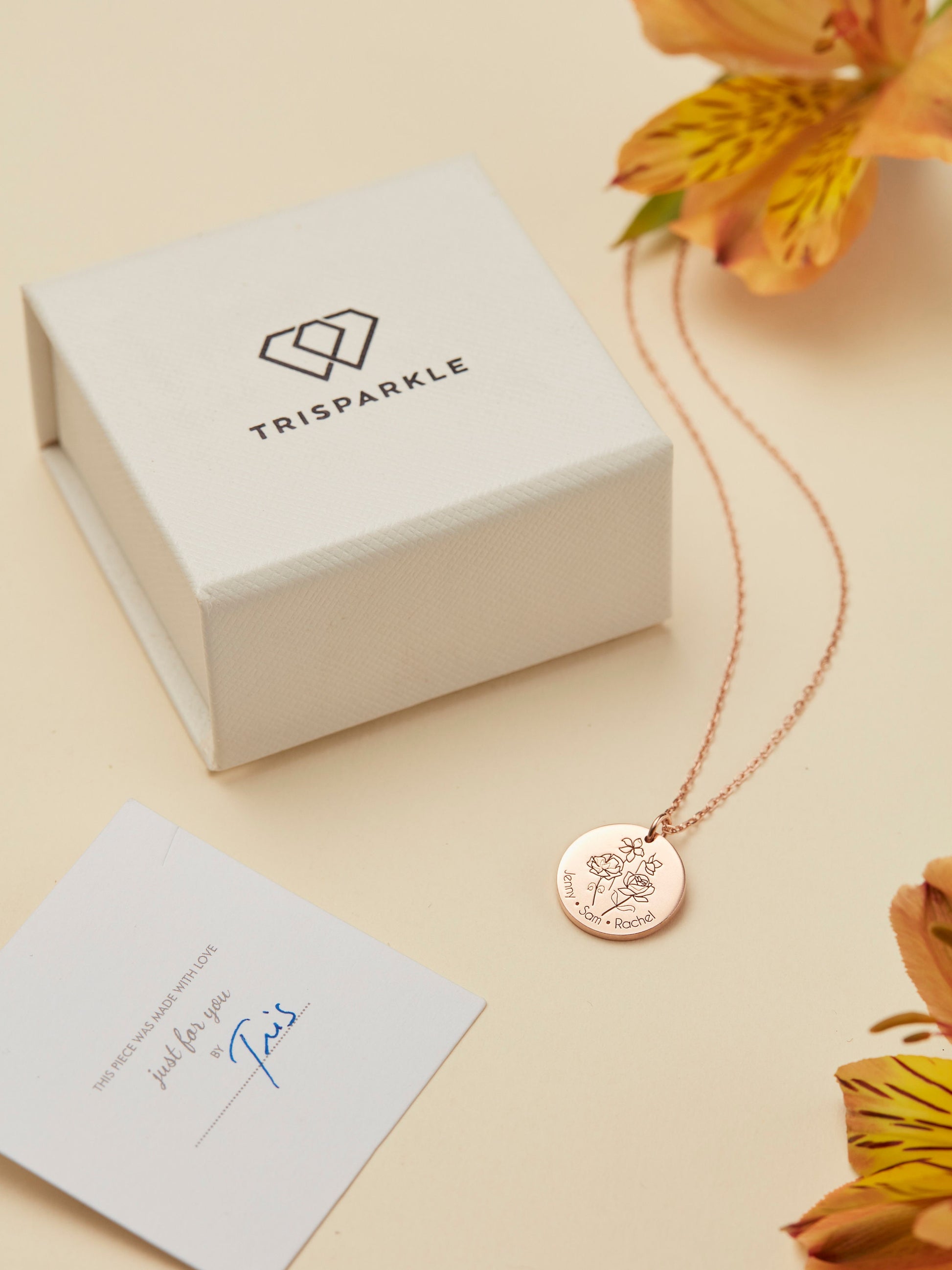 Mother's Day Gift | Multiple BirthFlower Necklace | Family Floral Necklace | Custom Family Bouquet Necklace|  Gift for Bridesmaid