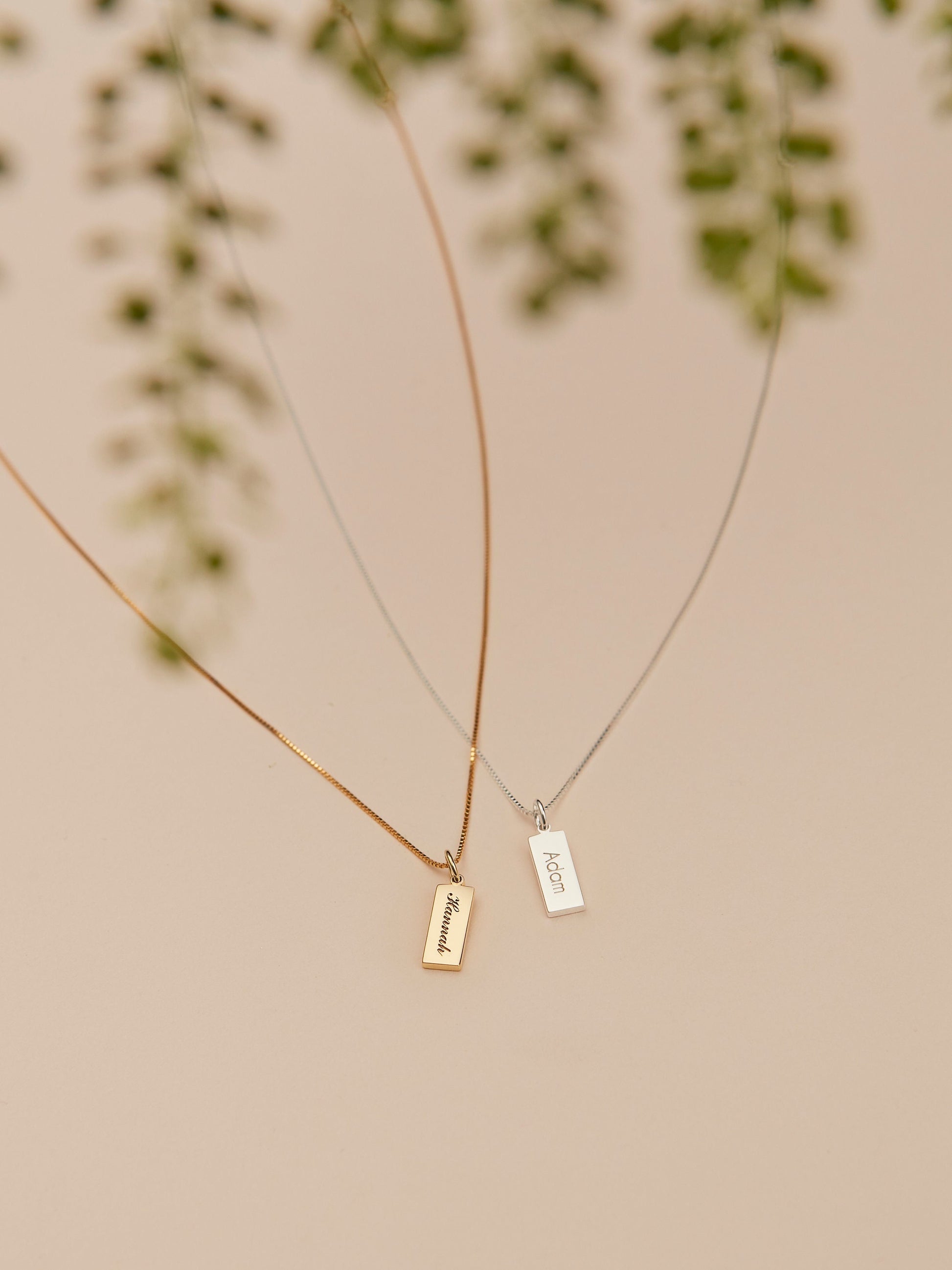 Mother's Day Gift| Dainty Bar Necklace| Mini Bar Jewelry| Personalized Bar Necklace| Engraved Bar Necklace  Personalized Gift