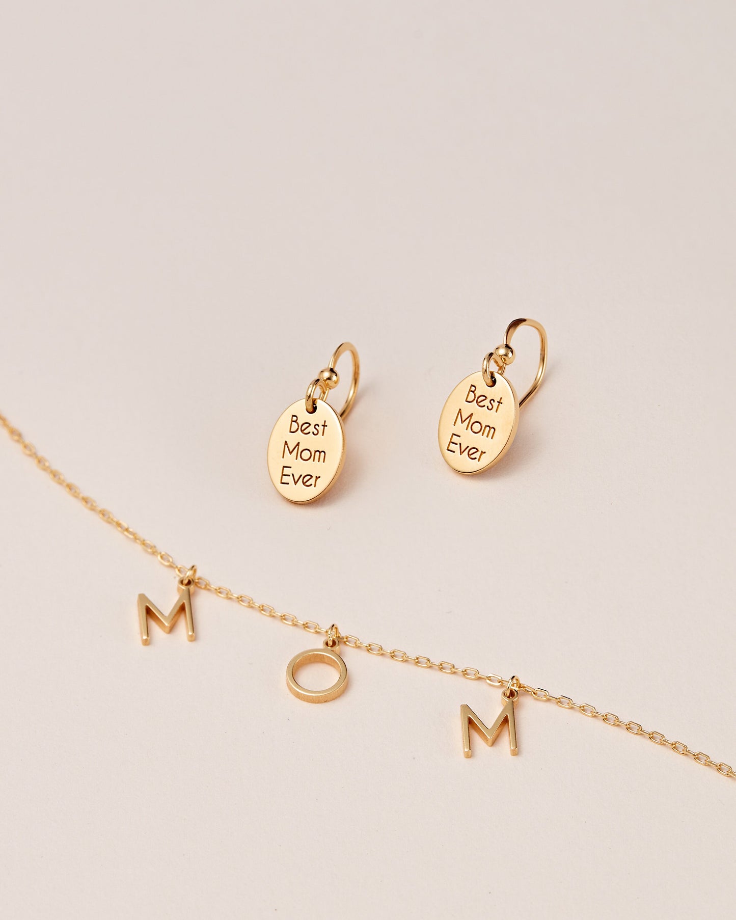 Ready To Ship | Mom Letter Necklace | Mother's Day Gift| Minimal Necklace | New Mom Gift| Pregnancy Necklace|Gift For Mom | Baby Shower Gift