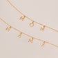 Ready To Ship| Mama Letter Necklace | Mother's Day Gift| Minimal Necklace | New Mom Gift| Pregnancy Necklace|Gift For Mom | Baby Shower Gift