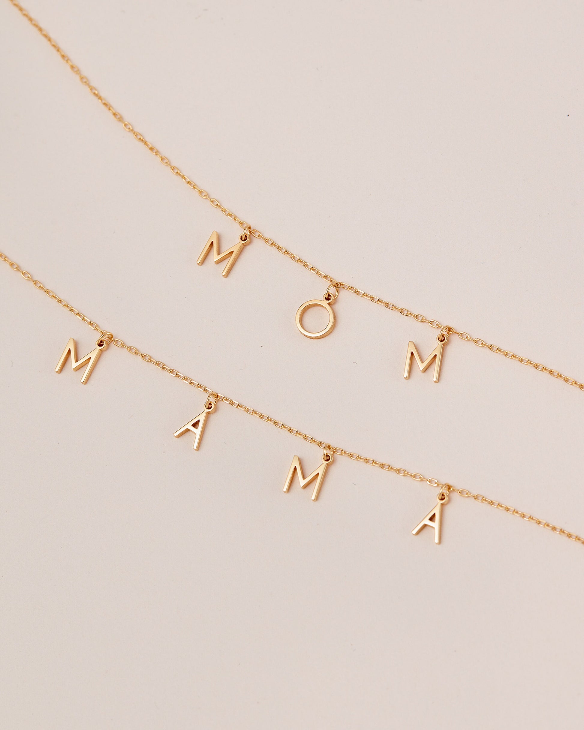 Ready To Ship| Mama Letter Necklace | Mother's Day Gift| Minimal Necklace | New Mom Gift| Pregnancy Necklace|Gift For Mom | Baby Shower Gift